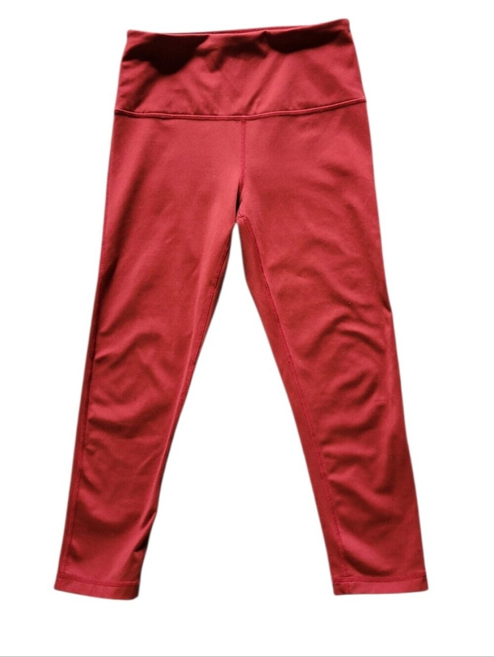 Zella High-Waist Red Active Leggings Burgandy